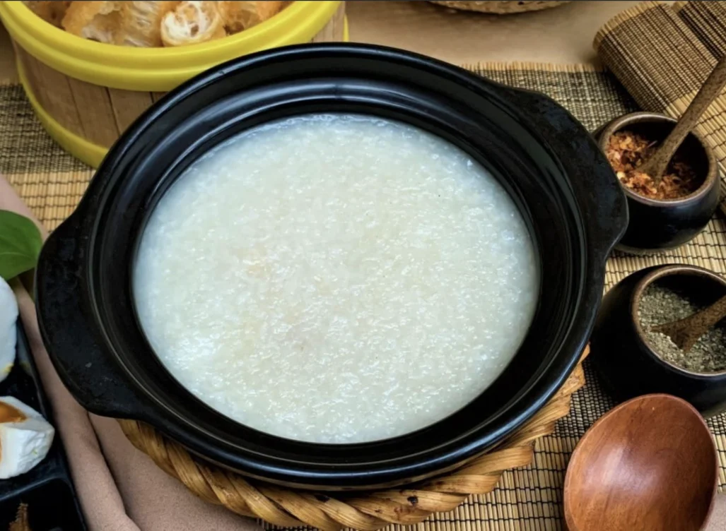 White Porridge with Braised Fish
