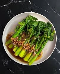 Fried Kale with Oyster Sauce